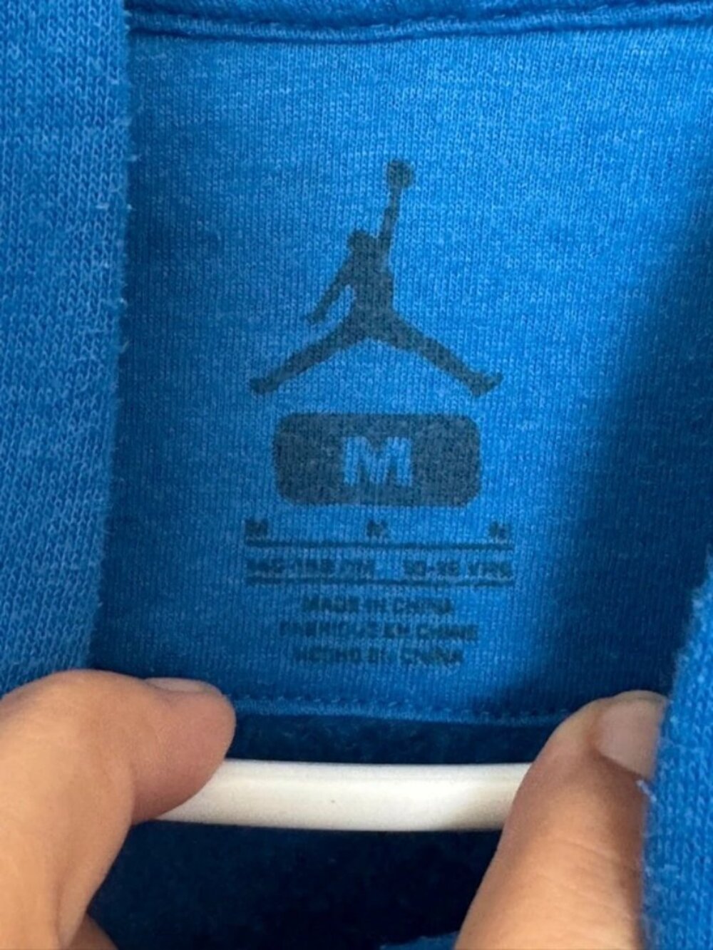 Jordan Youth Pullover Hoodie Blue M (10/12) (R-025)